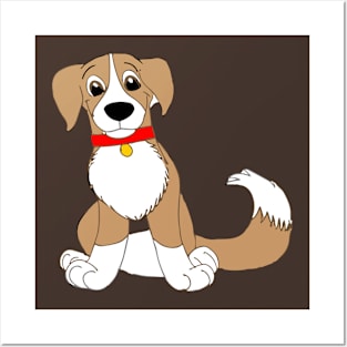 Cute Border Collie Posters and Art